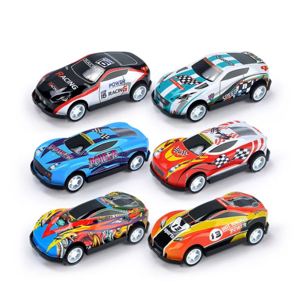 PULL BACK TOY 6PCS RACING